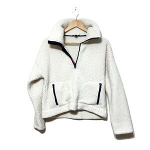 J. Crew Polartec Sherpa Fleece Half-Zip Pullover, Size Small